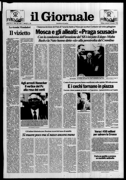 Il giornale : quotidiano del mattino